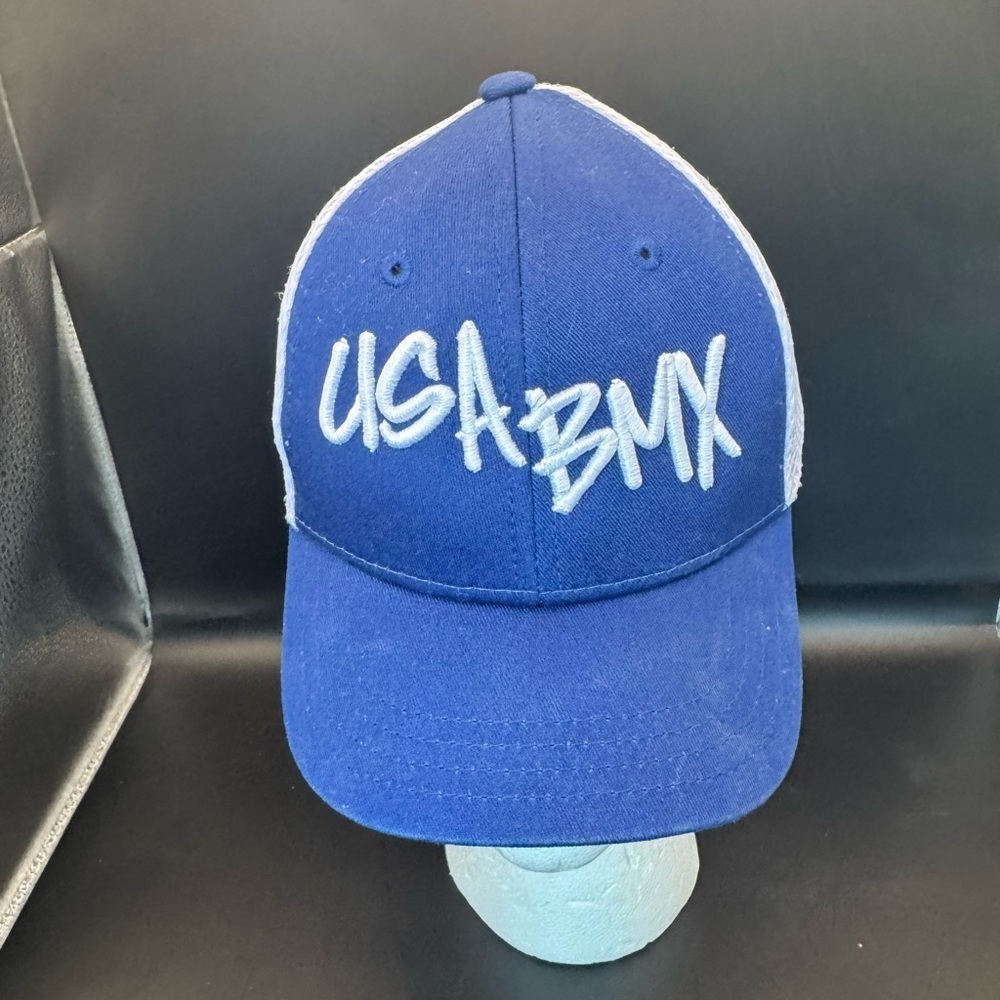 USA BMX Mesh Toddler/ Child White Blue Cap 9Fifty Hat New Era 2015
